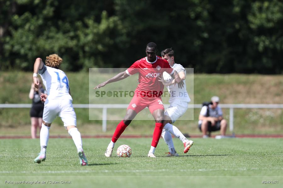sport, action, Sportgelände, Regionalliga Südwest, Regionalliga Bayern, Fussball, FWK, FCB, FC Würzburger Kickers, FC Bayern Alzenau, Bad Mergentheim, BFV, 05.07.2025 - Bild-ID: 2491671
