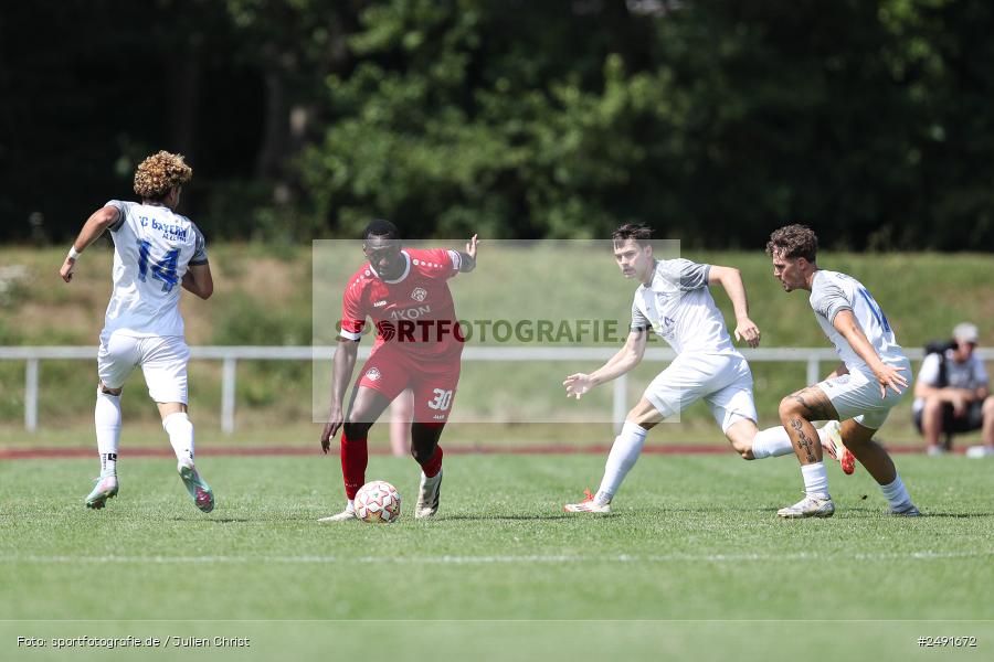 sport, action, Sportgelände, Regionalliga Südwest, Regionalliga Bayern, Fussball, FWK, FCB, FC Würzburger Kickers, FC Bayern Alzenau, Bad Mergentheim, BFV, 05.07.2025 - Bild-ID: 2491672