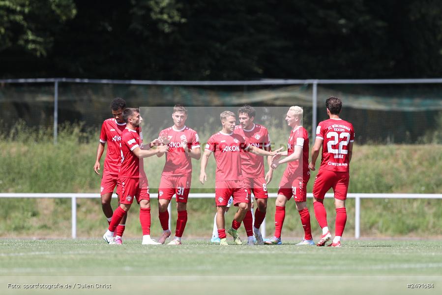 sport, action, Sportgelände, Regionalliga Südwest, Regionalliga Bayern, Fussball, FWK, FCB, FC Würzburger Kickers, FC Bayern Alzenau, Bad Mergentheim, BFV, 05.07.2025 - Bild-ID: 2491684