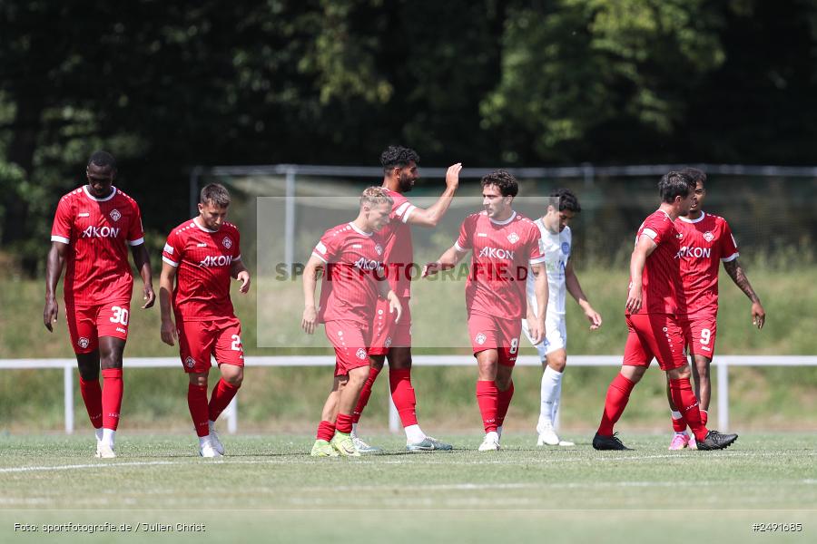 sport, action, Sportgelände, Regionalliga Südwest, Regionalliga Bayern, Fussball, FWK, FCB, FC Würzburger Kickers, FC Bayern Alzenau, Bad Mergentheim, BFV, 05.07.2025 - Bild-ID: 2491685