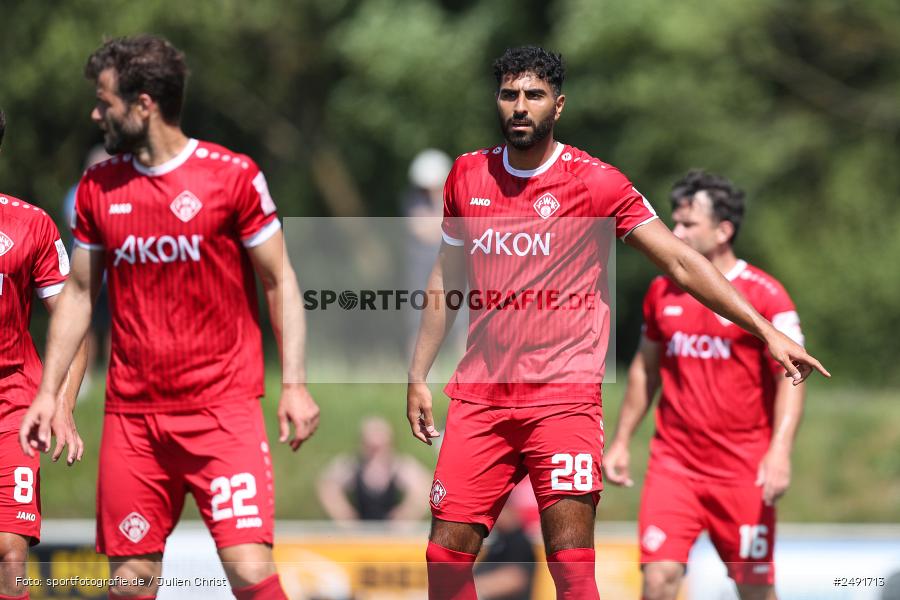 sport, action, Sportgelände, Regionalliga Südwest, Regionalliga Bayern, Fussball, FWK, FCB, FC Würzburger Kickers, FC Bayern Alzenau, Bad Mergentheim, BFV, 05.07.2025 - Bild-ID: 2491713