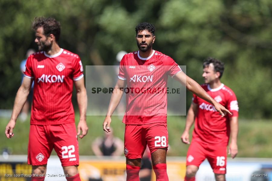 sport, action, Sportgelände, Regionalliga Südwest, Regionalliga Bayern, Fussball, FWK, FCB, FC Würzburger Kickers, FC Bayern Alzenau, Bad Mergentheim, BFV, 05.07.2025 - Bild-ID: 2491714