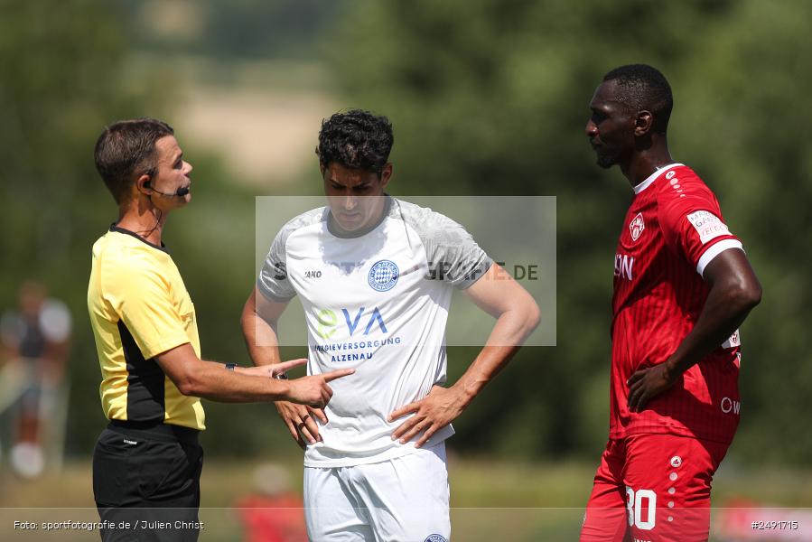 sport, action, Sportgelände, Regionalliga Südwest, Regionalliga Bayern, Fussball, FWK, FCB, FC Würzburger Kickers, FC Bayern Alzenau, Bad Mergentheim, BFV, 05.07.2025 - Bild-ID: 2491715