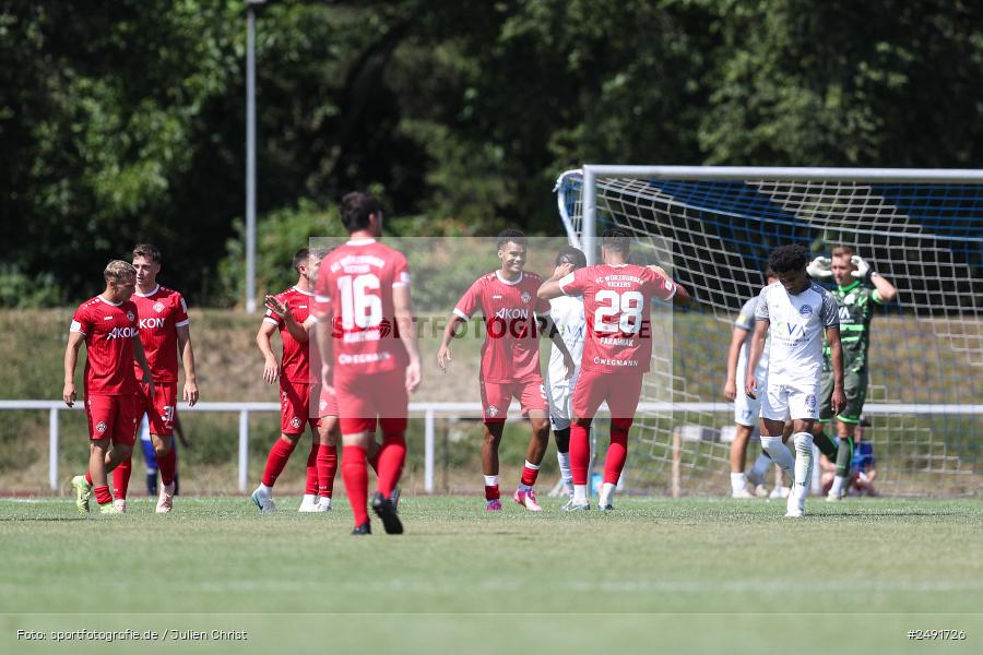sport, action, Sportgelände, Regionalliga Südwest, Regionalliga Bayern, Fussball, FWK, FCB, FC Würzburger Kickers, FC Bayern Alzenau, Bad Mergentheim, BFV, 05.07.2025 - Bild-ID: 2491726