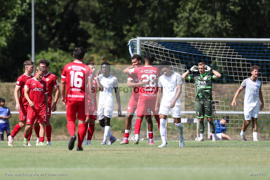 sport, action, Sportgelände, Regionalliga Südwest, Regionalliga Bayern, Fussball, FWK, FCB, FC Würzburger Kickers, FC Bayern Alzenau, Bad Mergentheim, BFV, 05.07.2025 - Bild-ID: 2491727