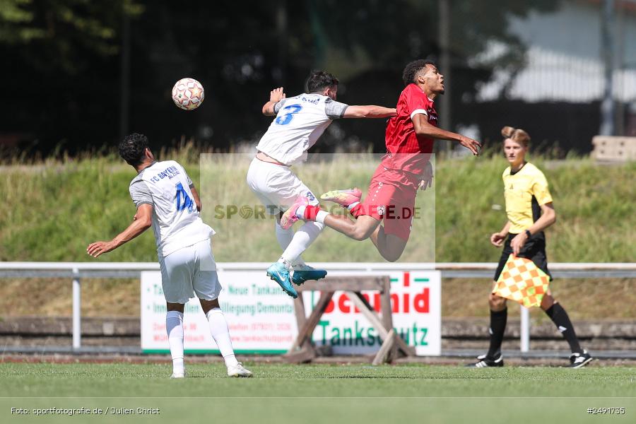 sport, action, Sportgelände, Regionalliga Südwest, Regionalliga Bayern, Fussball, FWK, FCB, FC Würzburger Kickers, FC Bayern Alzenau, Bad Mergentheim, BFV, 05.07.2025 - Bild-ID: 2491735