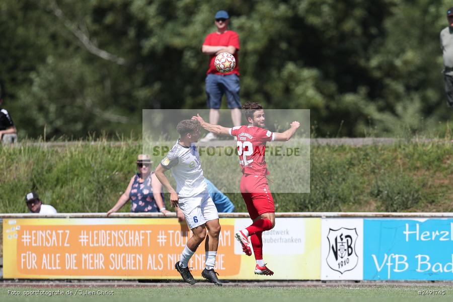 sport, action, Sportgelände, Regionalliga Südwest, Regionalliga Bayern, Fussball, FWK, FCB, FC Würzburger Kickers, FC Bayern Alzenau, Bad Mergentheim, BFV, 05.07.2025 - Bild-ID: 2491745