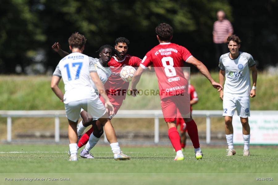 sport, action, Sportgelände, Regionalliga Südwest, Regionalliga Bayern, Fussball, FWK, FCB, FC Würzburger Kickers, FC Bayern Alzenau, Bad Mergentheim, BFV, 05.07.2025 - Bild-ID: 2491754