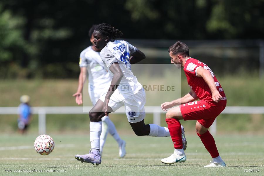 sport, action, Sportgelände, Regionalliga Südwest, Regionalliga Bayern, Fussball, FWK, FCB, FC Würzburger Kickers, FC Bayern Alzenau, Bad Mergentheim, BFV, 05.07.2025 - Bild-ID: 2491757