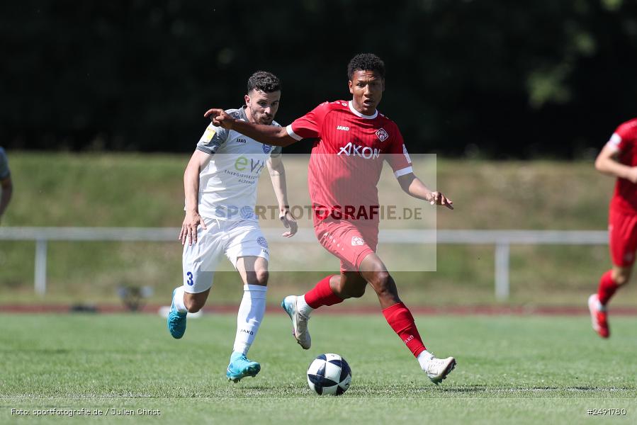 sport, action, Sportgelände, Regionalliga Südwest, Regionalliga Bayern, Fussball, FWK, FCB, FC Würzburger Kickers, FC Bayern Alzenau, Bad Mergentheim, BFV, 05.07.2025 - Bild-ID: 2491780