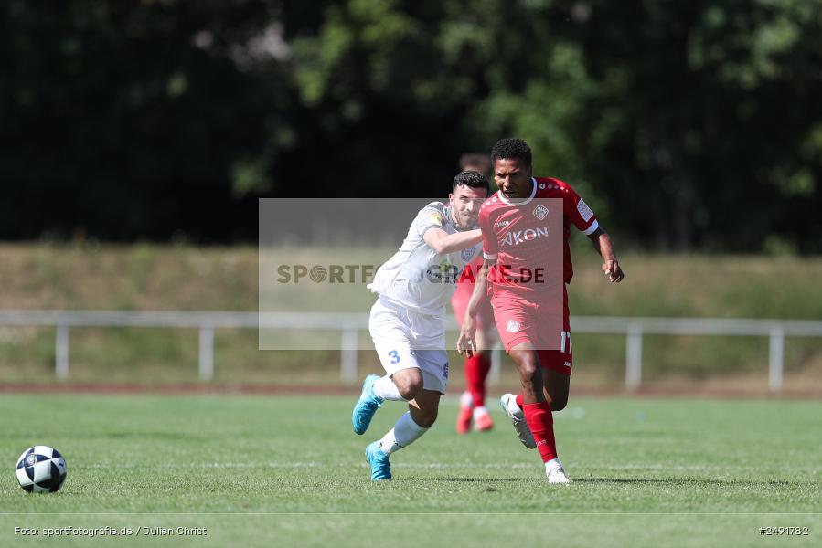 sport, action, Sportgelände, Regionalliga Südwest, Regionalliga Bayern, Fussball, FWK, FCB, FC Würzburger Kickers, FC Bayern Alzenau, Bad Mergentheim, BFV, 05.07.2025 - Bild-ID: 2491782