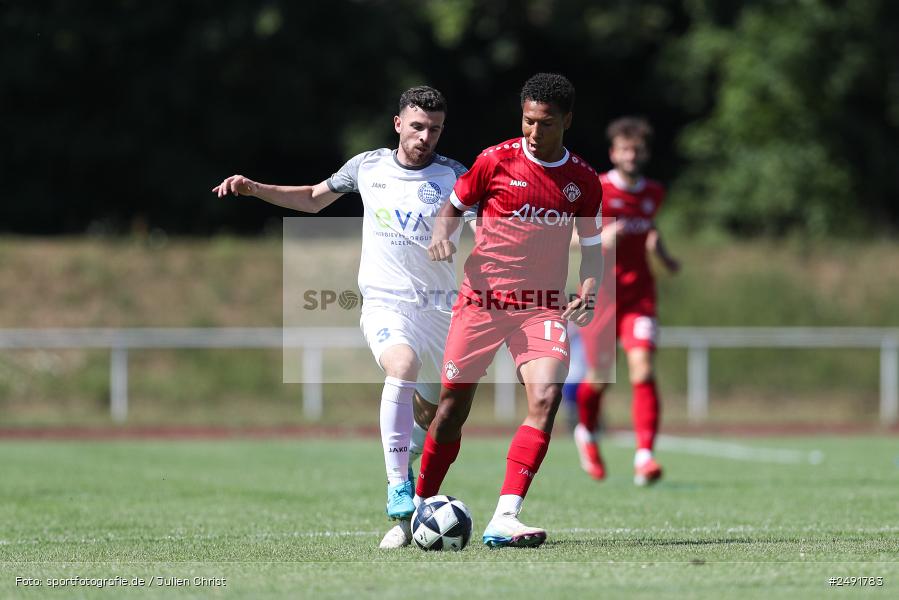 sport, action, Sportgelände, Regionalliga Südwest, Regionalliga Bayern, Fussball, FWK, FCB, FC Würzburger Kickers, FC Bayern Alzenau, Bad Mergentheim, BFV, 05.07.2025 - Bild-ID: 2491783