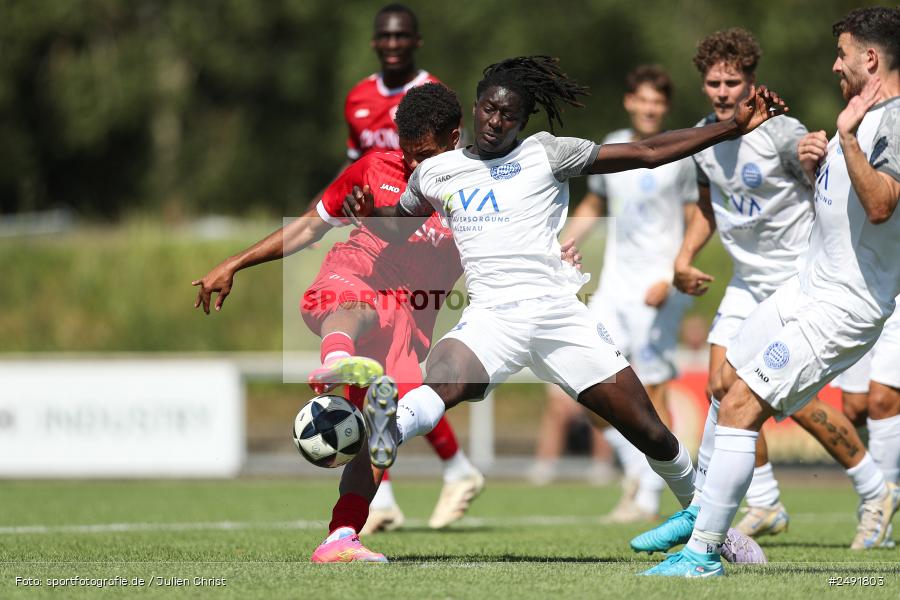 sport, action, Sportgelände, Regionalliga Südwest, Regionalliga Bayern, Fussball, FWK, FCB, FC Würzburger Kickers, FC Bayern Alzenau, Bad Mergentheim, BFV, 05.07.2025 - Bild-ID: 2491803