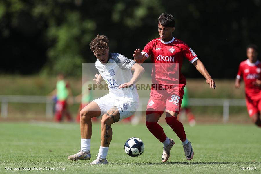 sport, action, Sportgelände, Regionalliga Südwest, Regionalliga Bayern, Fussball, FWK, FCB, FC Würzburger Kickers, FC Bayern Alzenau, Bad Mergentheim, BFV, 05.07.2025 - Bild-ID: 2491809