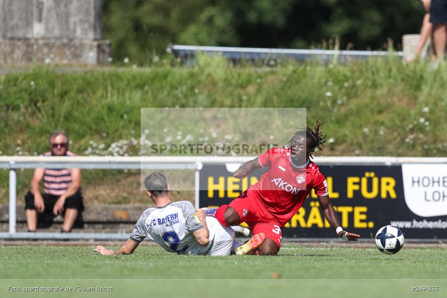 sport, action, Sportgelände, Regionalliga Südwest, Regionalliga Bayern, Fussball, FWK, FCB, FC Würzburger Kickers, FC Bayern Alzenau, Bad Mergentheim, BFV, 05.07.2025 - Bild-ID: 2491833