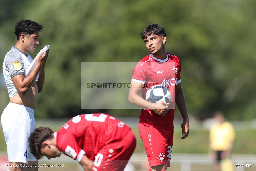 sport, action, Sportgelände, Regionalliga Südwest, Regionalliga Bayern, Fussball, FWK, FCB, FC Würzburger Kickers, FC Bayern Alzenau, Bad Mergentheim, BFV, 05.07.2025 - Bild-ID: 2491839