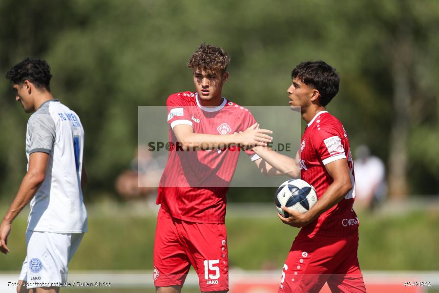 sport, action, Sportgelände, Regionalliga Südwest, Regionalliga Bayern, Fussball, FWK, FCB, FC Würzburger Kickers, FC Bayern Alzenau, Bad Mergentheim, BFV, 05.07.2025 - Bild-ID: 2491842
