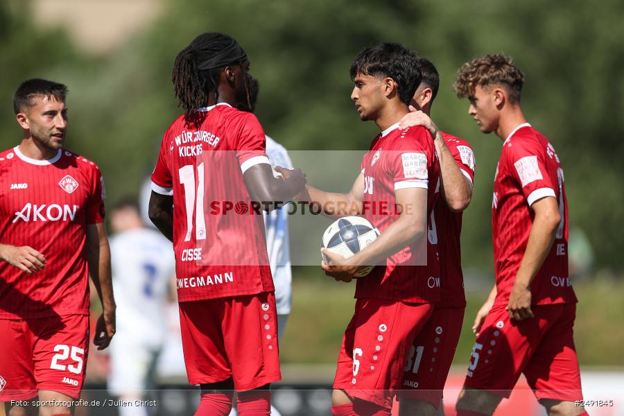 sport, action, Sportgelände, Regionalliga Südwest, Regionalliga Bayern, Fussball, FWK, FCB, FC Würzburger Kickers, FC Bayern Alzenau, Bad Mergentheim, BFV, 05.07.2025 - Bild-ID: 2491845