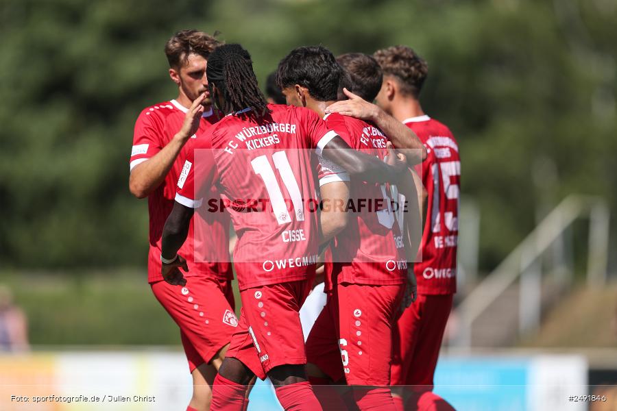 sport, action, Sportgelände, Regionalliga Südwest, Regionalliga Bayern, Fussball, FWK, FCB, FC Würzburger Kickers, FC Bayern Alzenau, Bad Mergentheim, BFV, 05.07.2025 - Bild-ID: 2491846