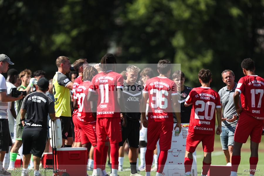 sport, action, Sportgelände, Regionalliga Südwest, Regionalliga Bayern, Fussball, FWK, FCB, FC Würzburger Kickers, FC Bayern Alzenau, Bad Mergentheim, BFV, 05.07.2025 - Bild-ID: 2491847