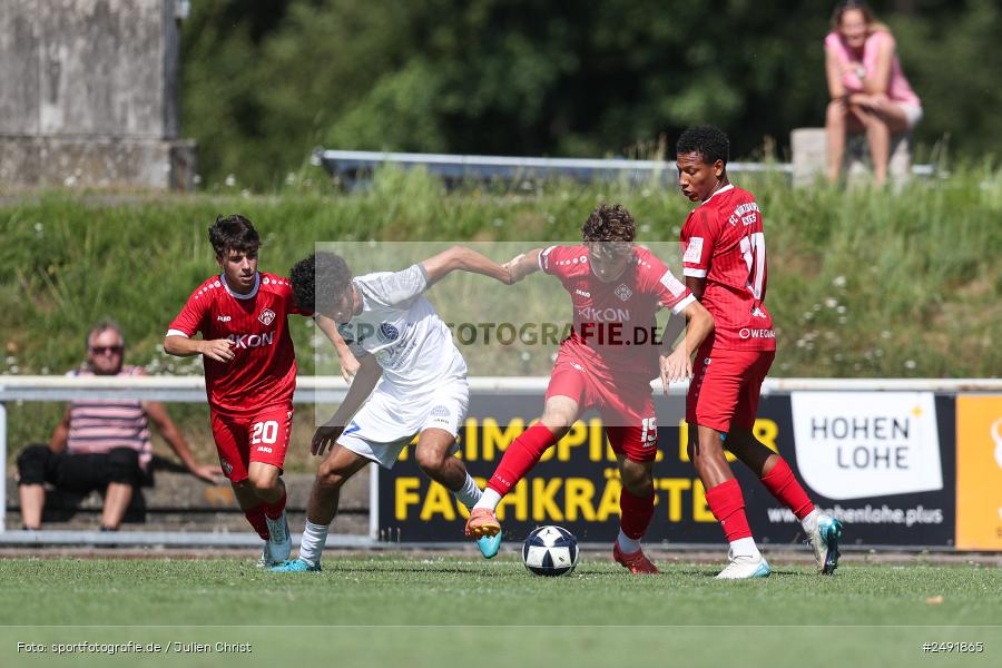 sport, action, Sportgelände, Regionalliga Südwest, Regionalliga Bayern, Fussball, FWK, FCB, FC Würzburger Kickers, FC Bayern Alzenau, Bad Mergentheim, BFV, 05.07.2025 - Bild-ID: 2491865