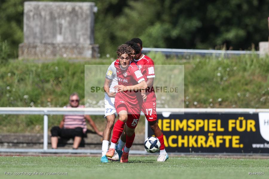 sport, action, Sportgelände, Regionalliga Südwest, Regionalliga Bayern, Fussball, FWK, FCB, FC Würzburger Kickers, FC Bayern Alzenau, Bad Mergentheim, BFV, 05.07.2025 - Bild-ID: 2491867