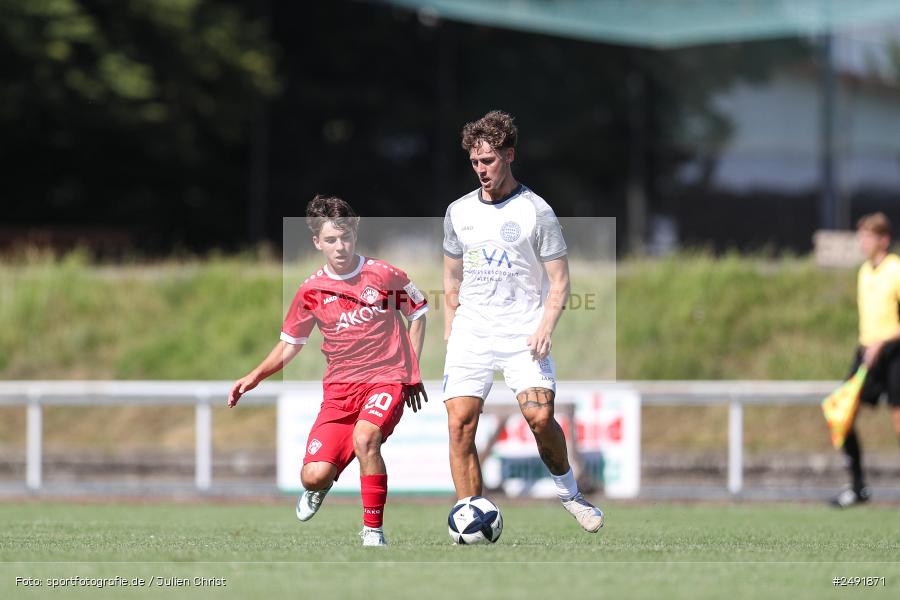 sport, action, Sportgelände, Regionalliga Südwest, Regionalliga Bayern, Fussball, FWK, FCB, FC Würzburger Kickers, FC Bayern Alzenau, Bad Mergentheim, BFV, 05.07.2025 - Bild-ID: 2491871