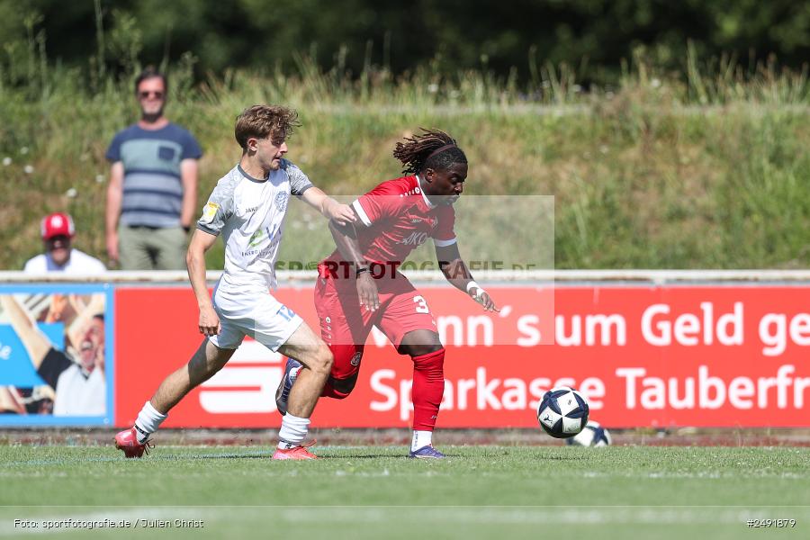 sport, action, Sportgelände, Regionalliga Südwest, Regionalliga Bayern, Fussball, FWK, FCB, FC Würzburger Kickers, FC Bayern Alzenau, Bad Mergentheim, BFV, 05.07.2025 - Bild-ID: 2491879