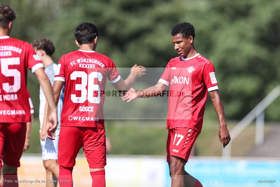 sport, action, Sportgelände, Regionalliga Südwest, Regionalliga Bayern, Fussball, FWK, FCB, FC Würzburger Kickers, FC Bayern Alzenau, Bad Mergentheim, BFV, 05.07.2025 - Bild-ID: 2491889