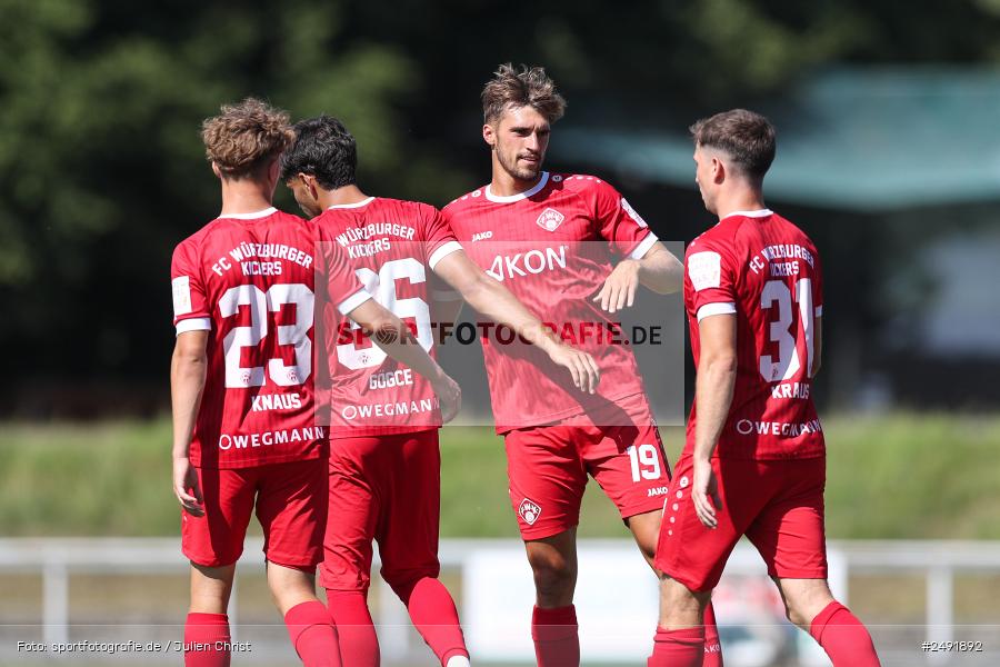 sport, action, Sportgelände, Regionalliga Südwest, Regionalliga Bayern, Fussball, FWK, FCB, FC Würzburger Kickers, FC Bayern Alzenau, Bad Mergentheim, BFV, 05.07.2025 - Bild-ID: 2491892