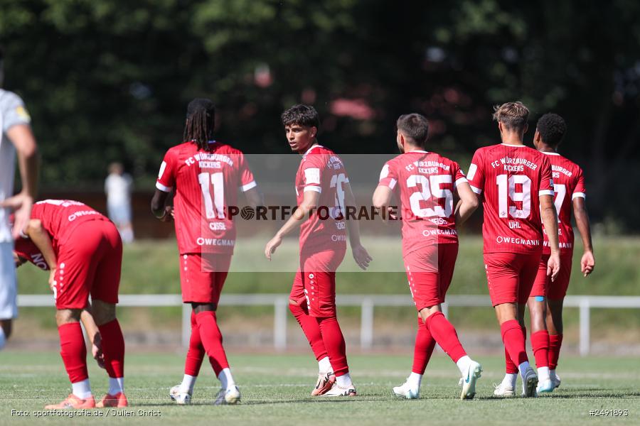 sport, action, Sportgelände, Regionalliga Südwest, Regionalliga Bayern, Fussball, FWK, FCB, FC Würzburger Kickers, FC Bayern Alzenau, Bad Mergentheim, BFV, 05.07.2025 - Bild-ID: 2491893