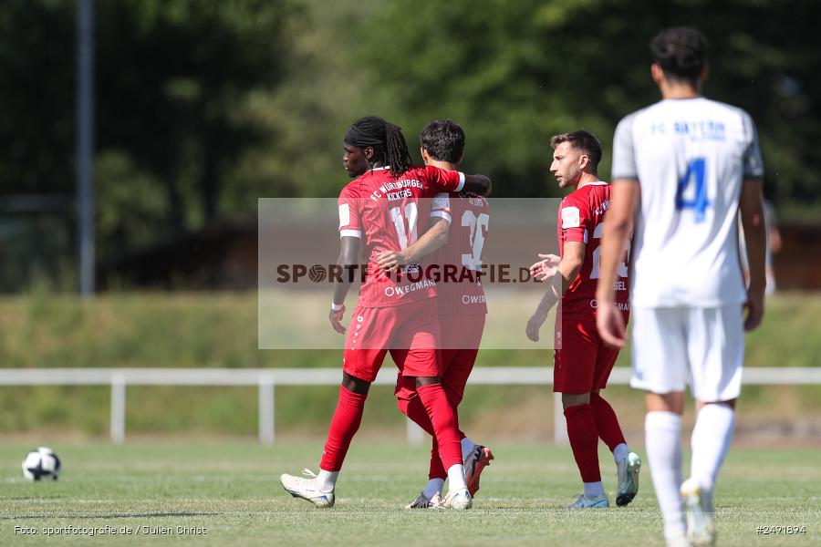 sport, action, Sportgelände, Regionalliga Südwest, Regionalliga Bayern, Fussball, FWK, FCB, FC Würzburger Kickers, FC Bayern Alzenau, Bad Mergentheim, BFV, 05.07.2025 - Bild-ID: 2491894