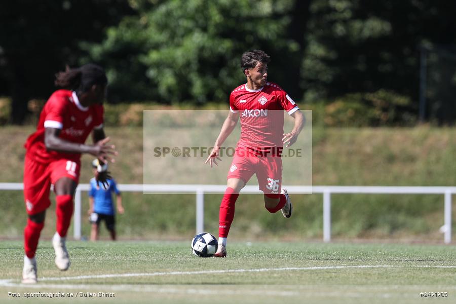 sport, action, Sportgelände, Regionalliga Südwest, Regionalliga Bayern, Fussball, FWK, FCB, FC Würzburger Kickers, FC Bayern Alzenau, Bad Mergentheim, BFV, 05.07.2025 - Bild-ID: 2491903