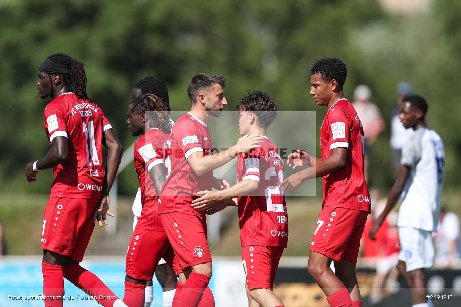 sport, action, Sportgelände, Regionalliga Südwest, Regionalliga Bayern, Fussball, FWK, FCB, FC Würzburger Kickers, FC Bayern Alzenau, Bad Mergentheim, BFV, 05.07.2025 - Bild-ID: 2491913