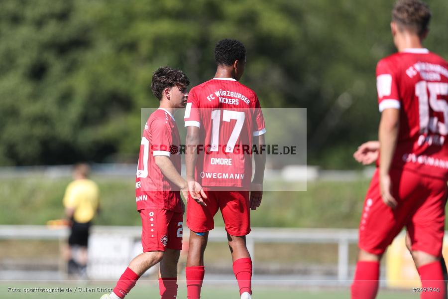 sport, action, Sportgelände, Regionalliga Südwest, Regionalliga Bayern, Fussball, FWK, FCB, FC Würzburger Kickers, FC Bayern Alzenau, Bad Mergentheim, BFV, 05.07.2025 - Bild-ID: 2491946