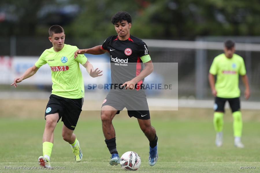 Sportgelände, 06.07.2025, sport, action, Fussball, BFV, Altfeld, AUTO-Bauer-Cup 2025, DFB-Nachwuchsliga U17, SGE, SVK, Eintracht Frankfurt, SV Stuttgarter Kickers - Bild-ID: 2491979 Sportgelände, 06.07.2025, sport, action, Fussball, BFV, Altfeld, AUTO-Bauer-Cup 2025, DFB-Nachwuchsliga U17, SGE, SVK, Eintracht Frankfurt, SV Stuttgarter Kickers - Bild-ID: 2491979