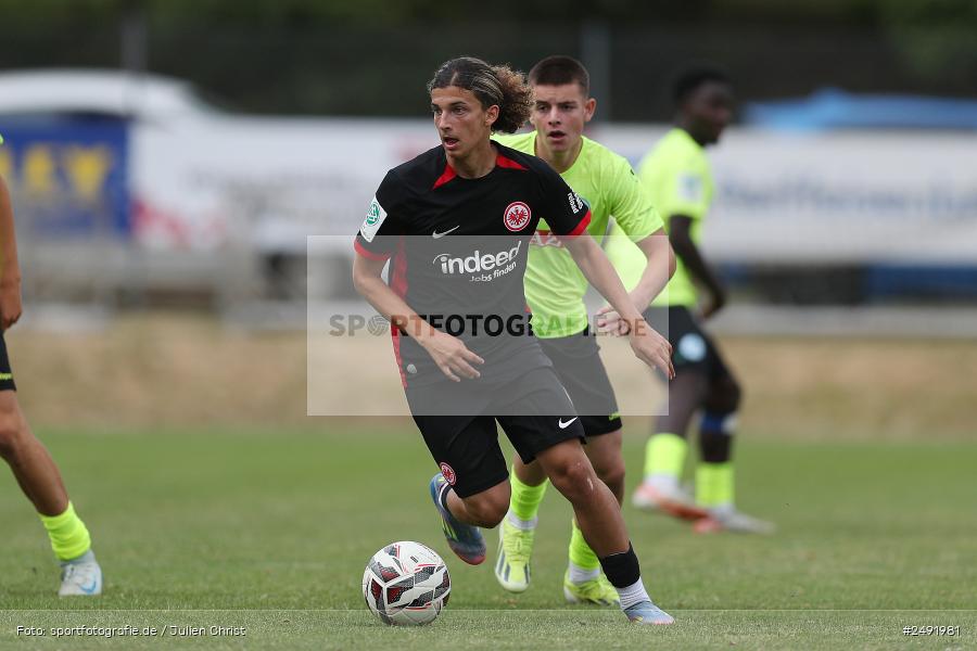 Sportgelände, 06.07.2025, sport, action, Fussball, BFV, Altfeld, AUTO-Bauer-Cup 2025, DFB-Nachwuchsliga U17, SGE, SVK, Eintracht Frankfurt, SV Stuttgarter Kickers - Bild-ID: 2491981 Sportgelände, 06.07.2025, sport, action, Fussball, BFV, Altfeld, AUTO-Bauer-Cup 2025, DFB-Nachwuchsliga U17, SGE, SVK, Eintracht Frankfurt, SV Stuttgarter Kickers - Bild-ID: 2491981