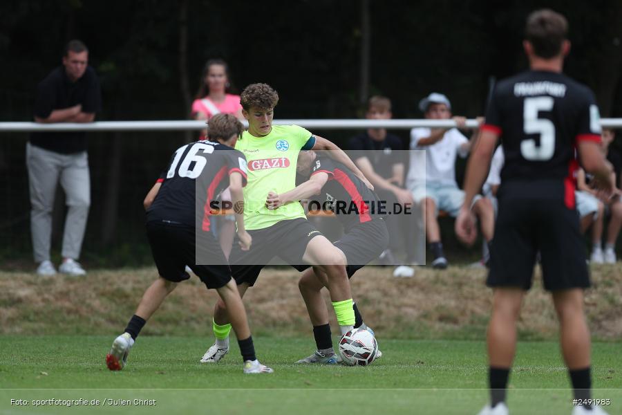 Sportgelände, 06.07.2025, sport, action, Fussball, BFV, Altfeld, AUTO-Bauer-Cup 2025, DFB-Nachwuchsliga U17, SGE, SVK, Eintracht Frankfurt, SV Stuttgarter Kickers - Bild-ID: 2491983 Sportgelände, 06.07.2025, sport, action, Fussball, BFV, Altfeld, AUTO-Bauer-Cup 2025, DFB-Nachwuchsliga U17, SGE, SVK, Eintracht Frankfurt, SV Stuttgarter Kickers - Bild-ID: 2491983