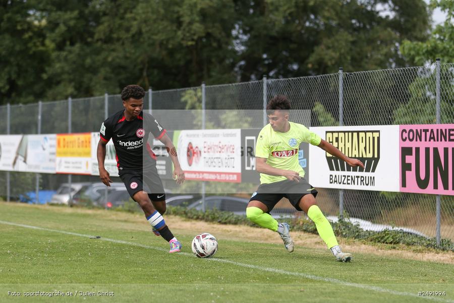 sport, action, Sportgelände, SVK, SV Stuttgarter Kickers, SGE, Fussball, Eintracht Frankfurt, DFB-Nachwuchsliga U17, BFV, Altfeld, AUTO-Bauer-Cup 2025, 06.07.2025 - Bild-ID: 2491994