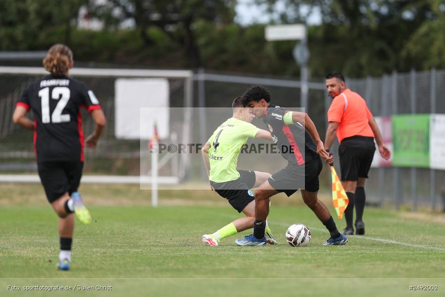sport, action, Sportgelände, SVK, SV Stuttgarter Kickers, SGE, Fussball, Eintracht Frankfurt, DFB-Nachwuchsliga U17, BFV, Altfeld, AUTO-Bauer-Cup 2025, 06.07.2025 - Bild-ID: 2492002