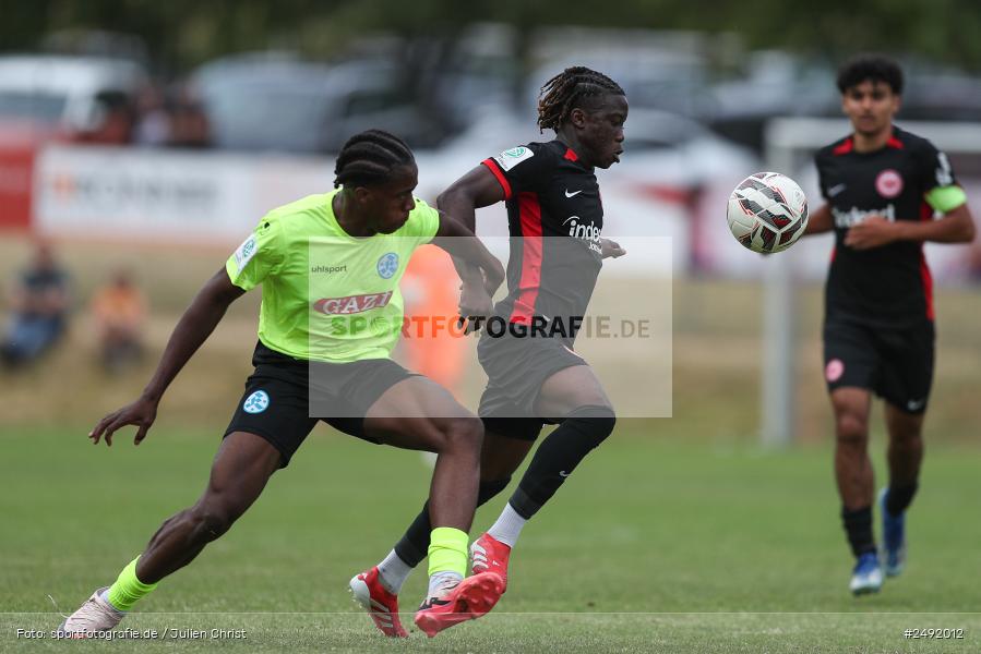 sport, action, Sportgelände, SVK, SV Stuttgarter Kickers, SGE, Fussball, Eintracht Frankfurt, DFB-Nachwuchsliga U17, BFV, Altfeld, AUTO-Bauer-Cup 2025, 06.07.2025 - Bild-ID: 2492012