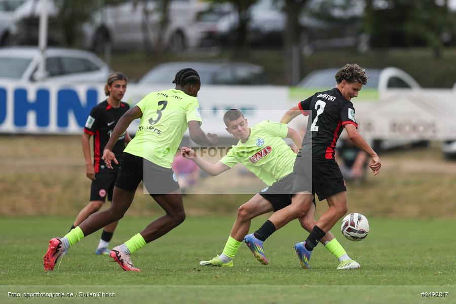 sport, action, Sportgelände, SVK, SV Stuttgarter Kickers, SGE, Fussball, Eintracht Frankfurt, DFB-Nachwuchsliga U17, BFV, Altfeld, AUTO-Bauer-Cup 2025, 06.07.2025 - Bild-ID: 2492017