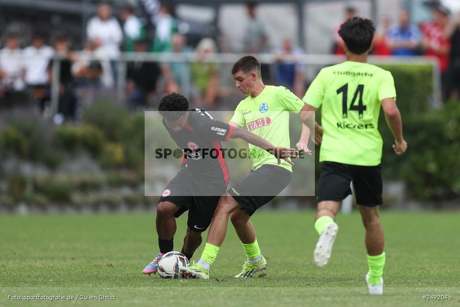 sport, action, Sportgelände, SVK, SV Stuttgarter Kickers, SGE, Fussball, Eintracht Frankfurt, DFB-Nachwuchsliga U17, BFV, Altfeld, AUTO-Bauer-Cup 2025, 06.07.2025 - Bild-ID: 2492046