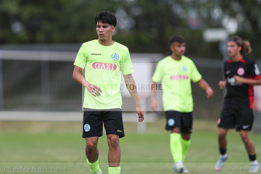 sport, action, Sportgelände, SVK, SV Stuttgarter Kickers, SGE, Fussball, Eintracht Frankfurt, DFB-Nachwuchsliga U17, BFV, Altfeld, AUTO-Bauer-Cup 2025, 06.07.2025 - Bild-ID: 2492053