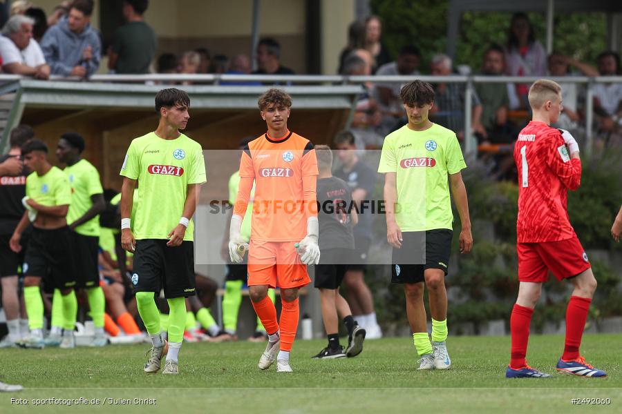 sport, action, Sportgelände, SVK, SV Stuttgarter Kickers, SGE, Fussball, Eintracht Frankfurt, DFB-Nachwuchsliga U17, BFV, Altfeld, AUTO-Bauer-Cup 2025, 06.07.2025 - Bild-ID: 2492060