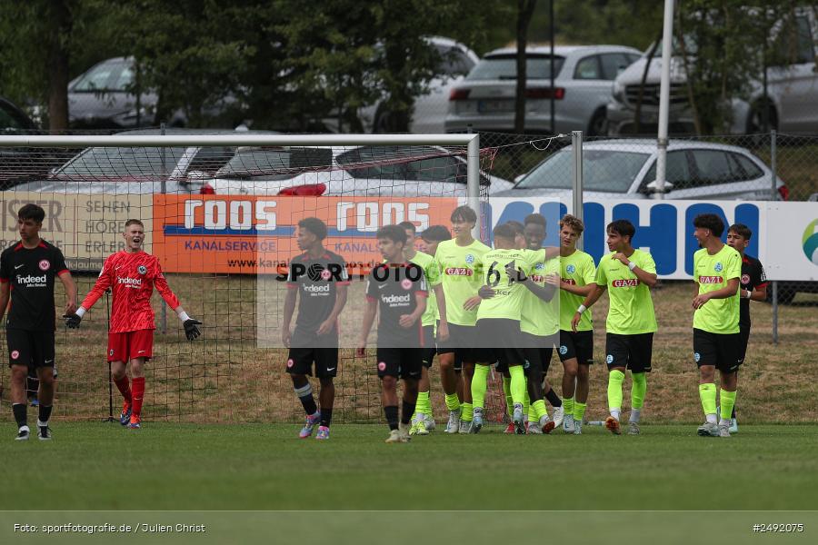 sport, action, Sportgelände, SVK, SV Stuttgarter Kickers, SGE, Fussball, Eintracht Frankfurt, DFB-Nachwuchsliga U17, BFV, Altfeld, AUTO-Bauer-Cup 2025, 06.07.2025 - Bild-ID: 2492075