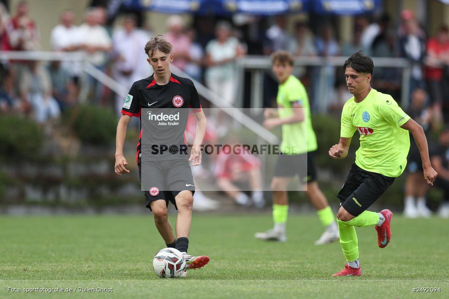 sport, action, Sportgelände, SVK, SV Stuttgarter Kickers, SGE, Fussball, Eintracht Frankfurt, DFB-Nachwuchsliga U17, BFV, Altfeld, AUTO-Bauer-Cup 2025, 06.07.2025 - Bild-ID: 2492094