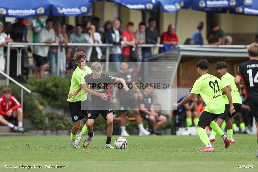 sport, action, Sportgelände, SVK, SV Stuttgarter Kickers, SGE, Fussball, Eintracht Frankfurt, DFB-Nachwuchsliga U17, BFV, Altfeld, AUTO-Bauer-Cup 2025, 06.07.2025 - Bild-ID: 2492098