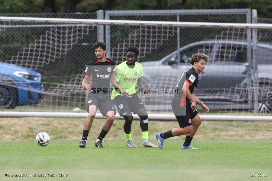 sport, action, Sportgelände, SVK, SV Stuttgarter Kickers, SGE, Fussball, Eintracht Frankfurt, DFB-Nachwuchsliga U17, BFV, Altfeld, AUTO-Bauer-Cup 2025, 06.07.2025 - Bild-ID: 2492102