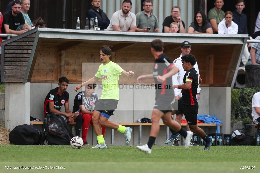 sport, action, Sportgelände, SVK, SV Stuttgarter Kickers, SGE, Fussball, Eintracht Frankfurt, DFB-Nachwuchsliga U17, BFV, Altfeld, AUTO-Bauer-Cup 2025, 06.07.2025 - Bild-ID: 2492107